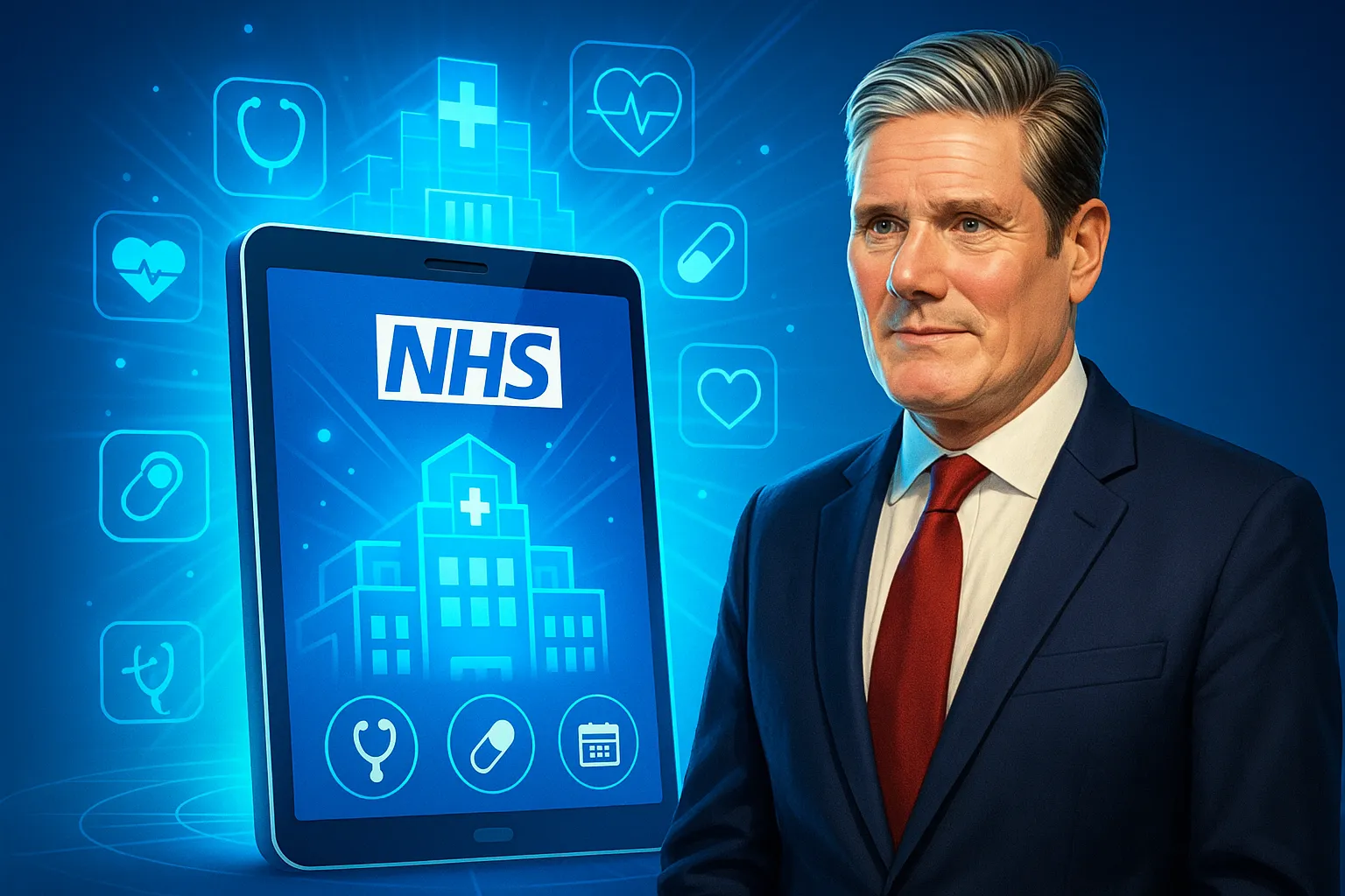 مستشفى إلكتروني ثوري..ستارمر يكشف خطة لخفض قوائم الانتظار في NHS