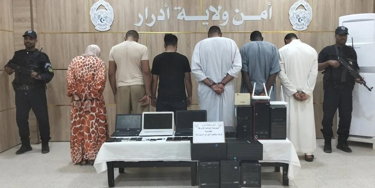 توقيف 6 أشخاص ينشطون ضمن صفحة عاصفة التغيير بأدرار