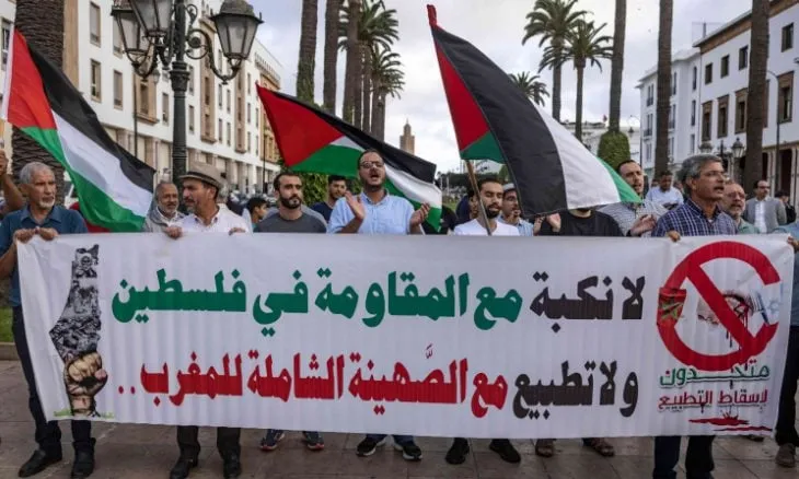 المغرب: احتجاجات شعبية واسعة ضد التطبيع مع الكيان الصهيوني