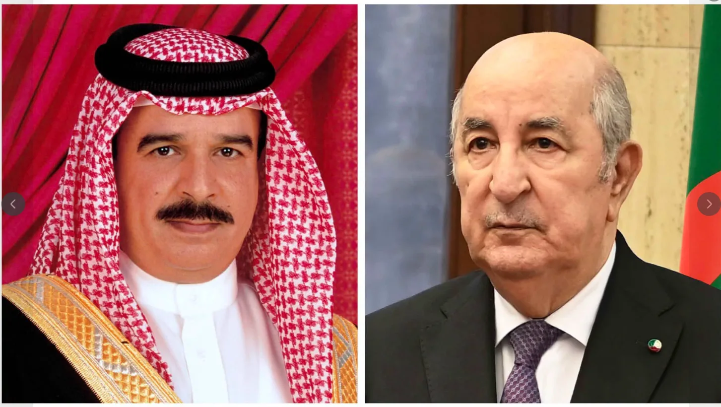 ملك البحرين يهنئ رئيس جمهورية والشعب الجزائري بمناسبة عيد الاستقلال
