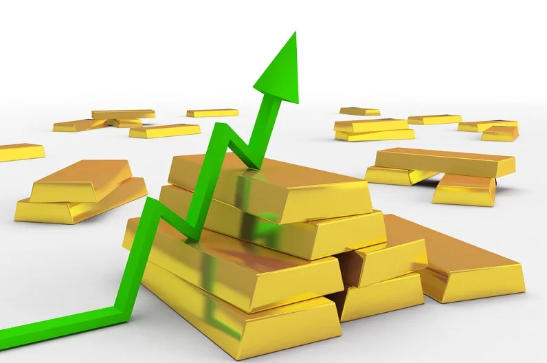 ارتفاع ملحوظ في أسعار الذهب مدفوعا بتراجع النفط وضعف الدولار