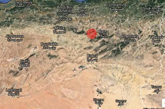 هزة أرضية تضرب ولاية باتنة