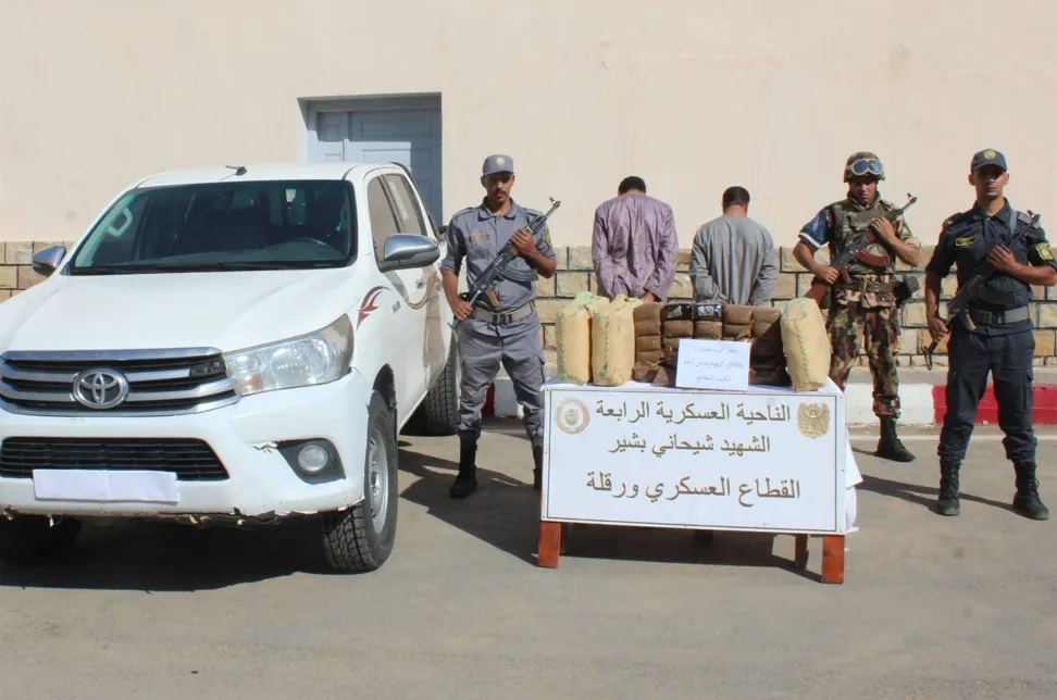 وزارة الدفاع: ضبط قنطار من الكيف المعالج بورقلة