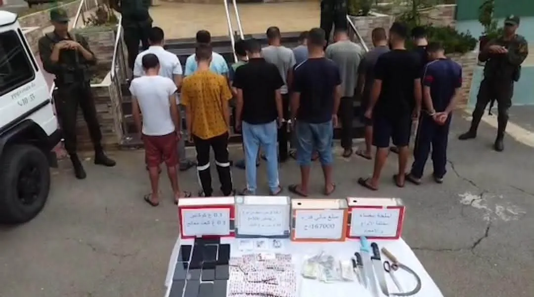 عملية نوعية للدرك بالعاصمة تنتهي بتوقيف 14 عنصرا من عصابات الأحياء