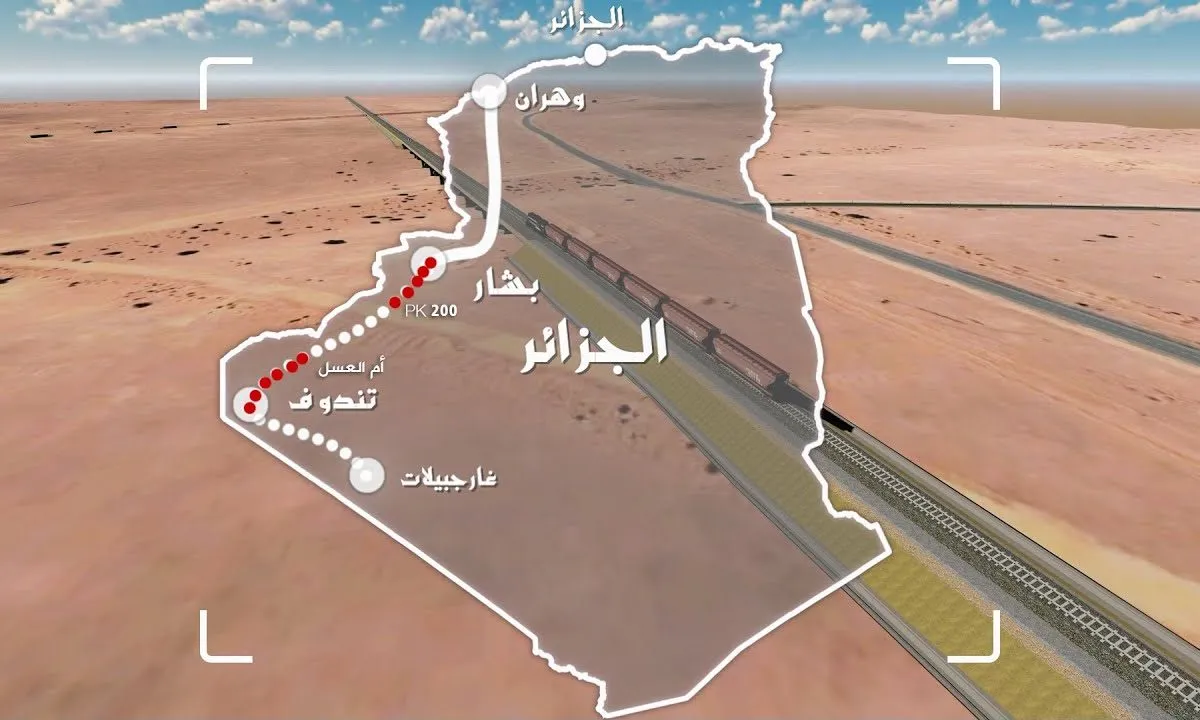 الخط الرابط بين تندوف وبشار حيّز الخدمة في جانفي 2026 باحتفال وطني