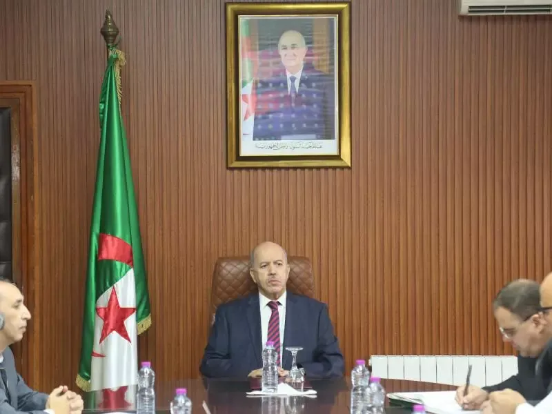 وزير العمل  والتشغيل والضمان الاجتماعي يترأس  جلسة عمل مع إطارات القطاع