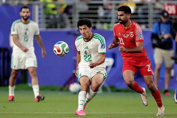 المنتخب الوطني متأخر بهدف في الشوط الأول
