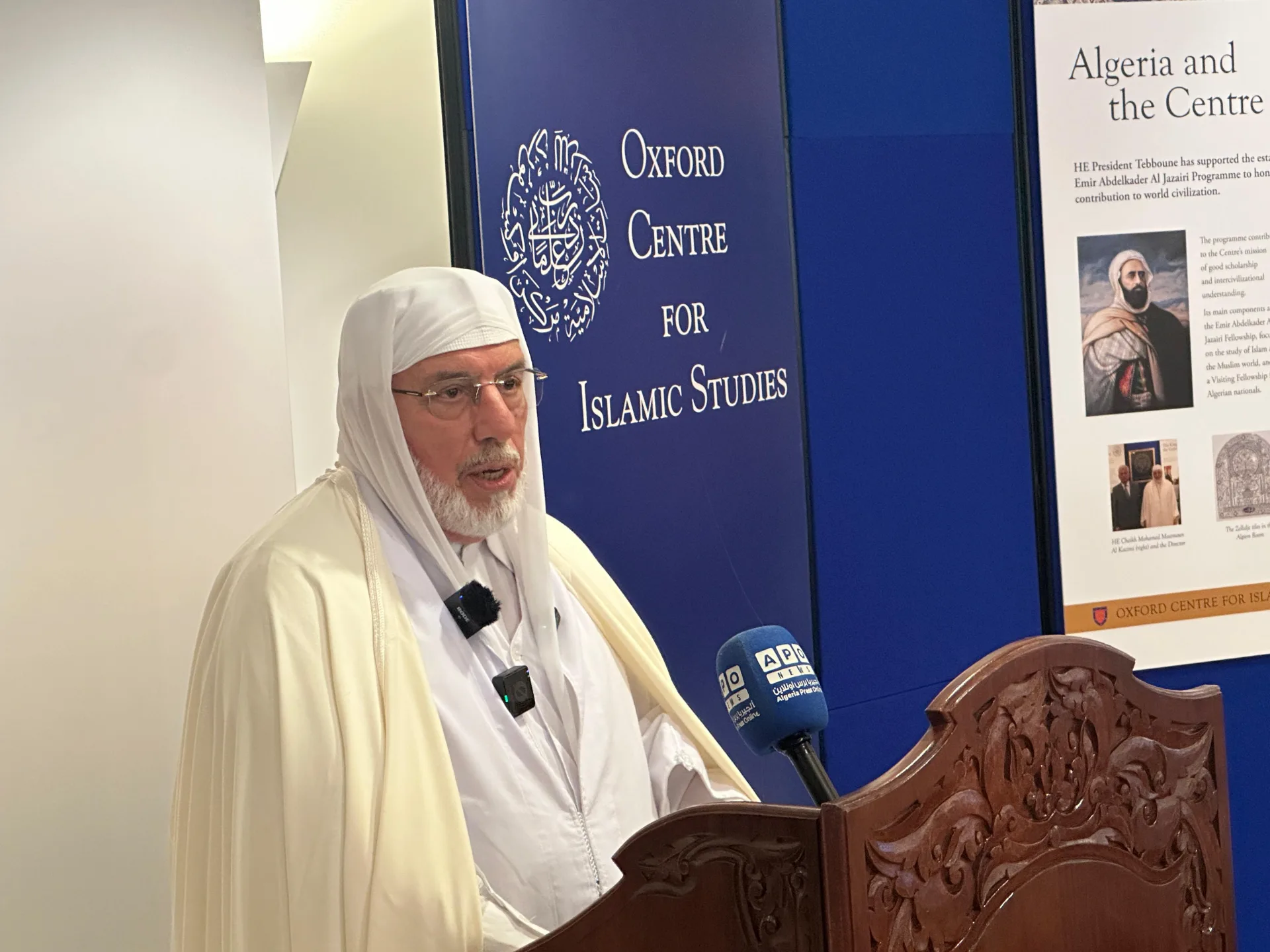 القاسمي من أكسفورد: الأمير عبد القادر رمز عالمي للسلام والحضارة