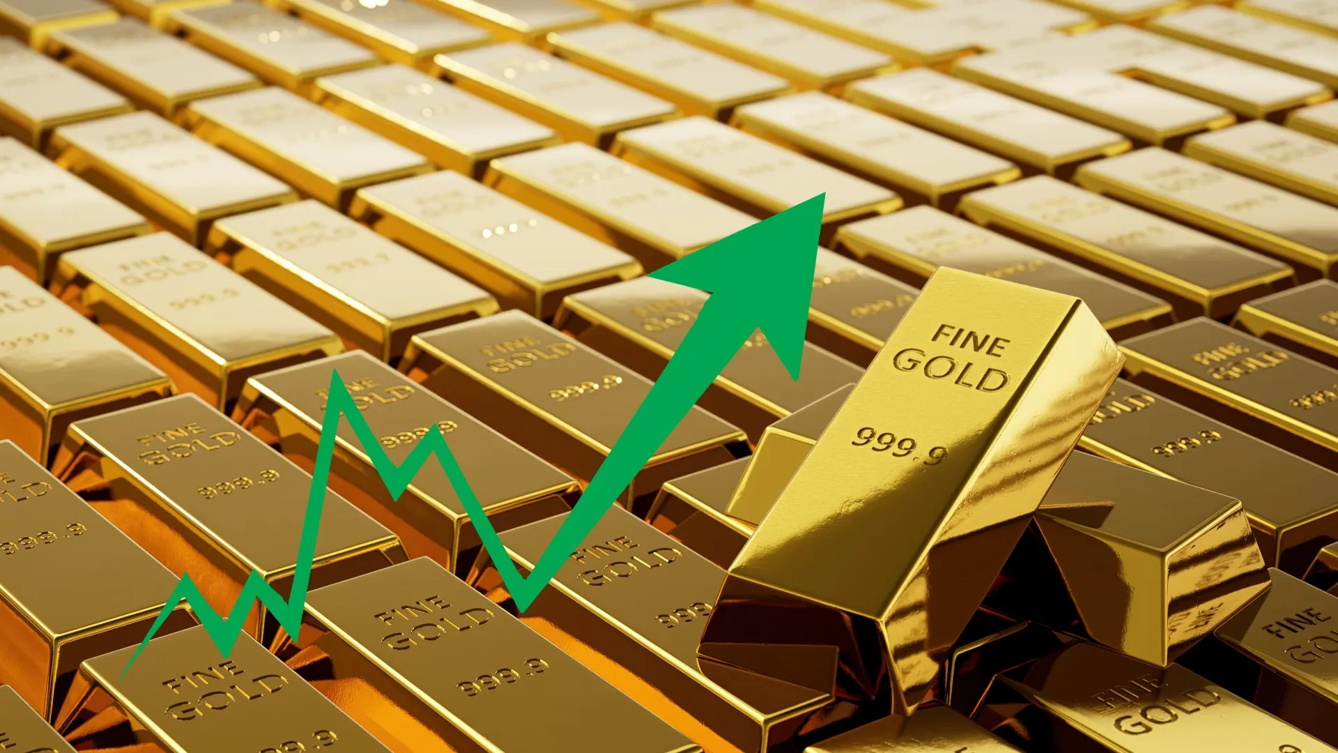ارتفاع الذهب إلى أعلى مستوى قياسي